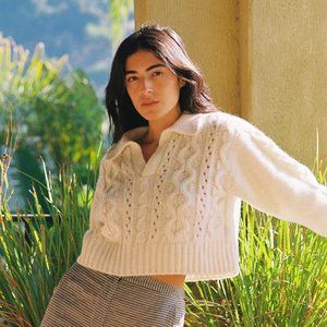Ciao Lucia Torino Alpaca Cropped Sweater